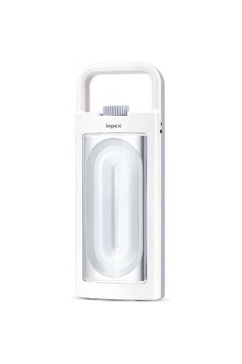 Impex Rechargeable Emergency Light-IL685B White 17x6.6x5cm