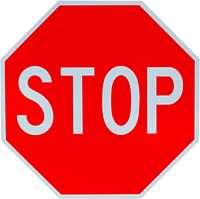 Stop Sign Street road 18 x 18. A Real Sign