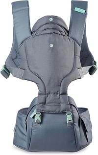 Infantino Hip Rider Plus 5-in-1 Hip Seat Carrier for Infants And Toddlers Capacity- 5.5 Kg to 20.4 Kg - Grey
