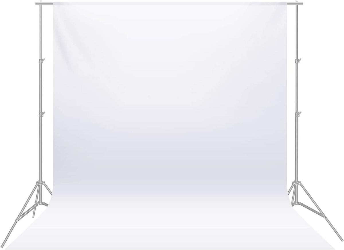 Neewer 6x9 feet/1.8x2.8 meters Photo Studio 100 Percent Pure Muslin Collapsible Backdrop Background for Photography, Video and Television (Background Only) - White