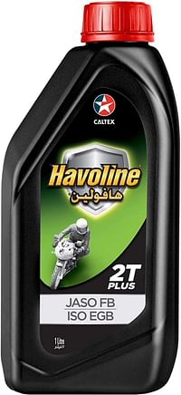 CALTEX Havoline Plus 2T - Proven Performance Two-Stroke Motor Cycle Oil- 1 Litre