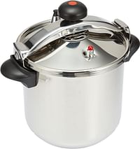 Bergner Munchen Stainless Steel Pressure Cooker 26cm/12L, Induction Bottom, Silver, BG4586mm