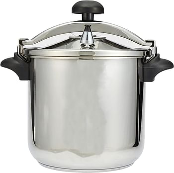 Bergner Munchen Stainless Steel Pressure Cooker 26cm/12L, Induction Bottom, Silver, BG4586mm