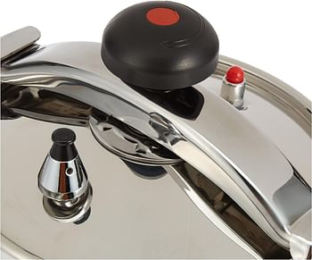 Bergner Munchen Stainless Steel Pressure Cooker 26cm/12L, Induction Bottom, Silver, BG4586mm