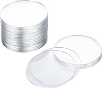 Outus 20 Pieces Clear Acrylic Sheet for Vinyl DIY Projects Arts and Craft Supplies -3 Inch Diameter
