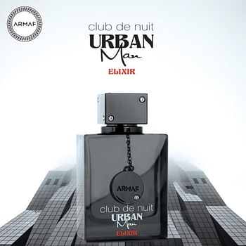 Armaf Perfume Club De Nuit Urban Elixir Man Eau De Parfum 105ml For Him, Black