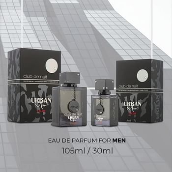 Armaf Perfume Club De Nuit Urban Elixir Man Eau De Parfum 105ml For Him, Black