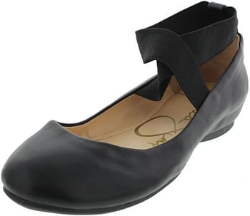 Jessica Simpson Women's Mandayss Ballet Flat/39 EU/Black