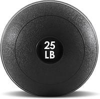 ProsourceFit Slam Medicine Balls Classic 25 lbs Smooth and Tread Textured Grip Dead Weight Balls for CrossFit, Strength and Conditioning Exercises, Cardio and Core Workouts