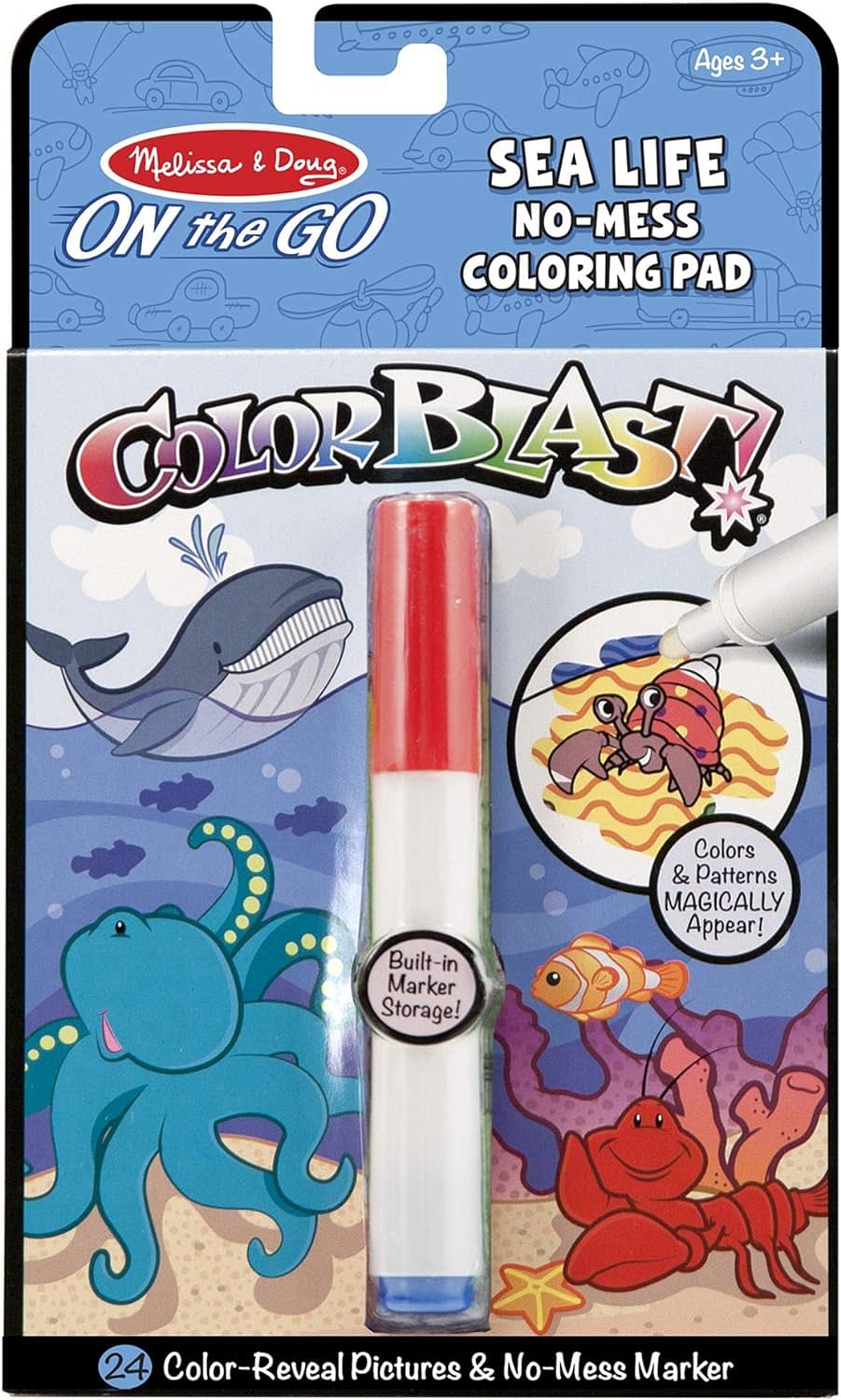 Melissa & Doug Colorblast Sea Life, Blue, 599038323552, 5358, 1 Ea