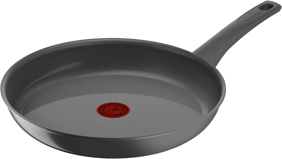 Tefal Renewal Frying Pan 32 cm Non-Stick Ceramic Coating Eco-Designed Recycled Fry Pan Healthy Cooking Thermo-Signal - Safe Cookware- Made in France -All Stovetops Including Induction- C4260853