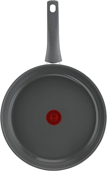 Tefal Renewal Frying Pan 32 cm Non-Stick Ceramic Coating Eco-Designed Recycled Fry Pan Healthy Cooking Thermo-Signal - Safe Cookware- Made in France -All Stovetops Including Induction- C4260853