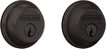 SCHLAGE -B62N716- Deadbolt -Matte Black-Keyed 1 Side