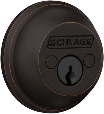 SCHLAGE -B62N716- Deadbolt -Matte Black-Keyed 1 Side