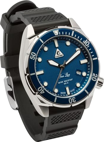 Cressi Sea Lion Watch 300m - Professional Diving Watch-Silver/Blue