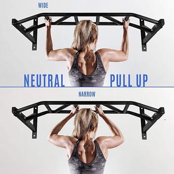 X MAXSTRENGTH Monkey Wall Mounted Horizontal Bar Workout Fitness Training Bracket Pull up Bar Home Gym Exercise Fitness Chin Up Bar Pull Up Climbing Bracket