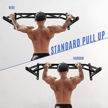 X MAXSTRENGTH Monkey Wall Mounted Horizontal Bar Workout Fitness Training Bracket Pull up Bar Home Gym Exercise Fitness Chin Up Bar Pull Up Climbing Bracket