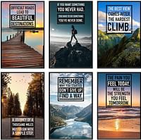 Inspirational Wall Art, Motivational Posters, Wall Art for Office, Set of 6- 11 X 17 Inch- Colourful 1
