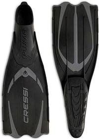 Cressi Pluma Fins - High Quality Unisex Full Foot Fins for Diving, Snorkelling, Swimming