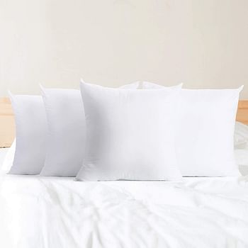 Hotel Linen Klub Cushion Filler Pack of 3pcs- Fabric: Non Woven, Filling 300grams Non Siliconized Fiber Size : 40 x 40cm, HTK- CF3PC-NW-40x40 - White