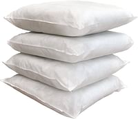 Hotel Linen Klub Cushion Filler Pack of 4pcs- Fabric: Non Woven , Filling 300grams Non Siliconized Fiber - Size : 40 x 40cm