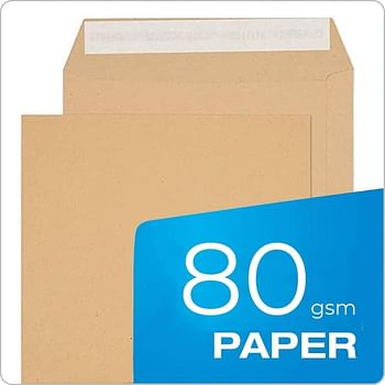 MARKQ A3 Brown Envelopes, 410 x 310 mm Self Sealing Mailing Envelope for Posting mailing Home Office and Ecommerce, 80gsm, pack of 5