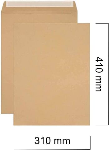 MARKQ A3 Brown Envelopes, 410 x 310 mm Self Sealing Mailing Envelope for Posting mailing Home Office and Ecommerce, 80gsm, pack of 5