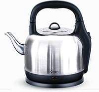 CLIKON - STAINLESS STEEL CORDLESS ELECTRIC KETTLE, 4.2 LITER, OVER HEAT PROTECTION, SILVER WITH BLACK HANDLE - CK5105