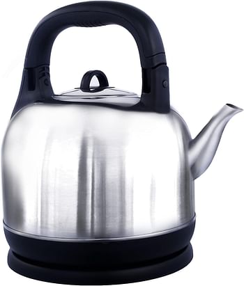 CLIKON - STAINLESS STEEL CORDLESS ELECTRIC KETTLE, 4.2 LITER, OVER HEAT PROTECTION, SILVER WITH BLACK HANDLE - CK5105