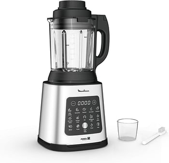 MOULINEX Uno 1.5 Litre Blender with 2 accessories, 450 Watts, White, Plastic, LM2B3127 Perfect mix/White