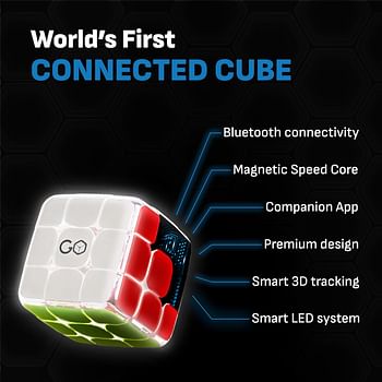 Go Cube The Connected, Smart Rubik's Puzzle Cube: Game and STEM Toy for Speed and Competition, GC33A SP