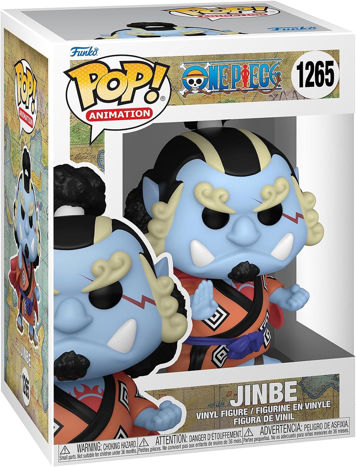 Funko Pop! Animation: One Piece - Jinbe w/chase, Collectible Action Vinyl Figure - 61367
