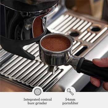 Sage Barista Express Impress Espresso Machine - Espresso and Coffee Maker, Bean to Cup Coffee Machine