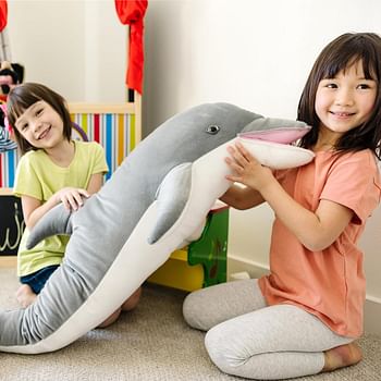 Melissa & Doug Giant Dolphin - Lifelike Stuffed Animal (nearly 4 feet long)