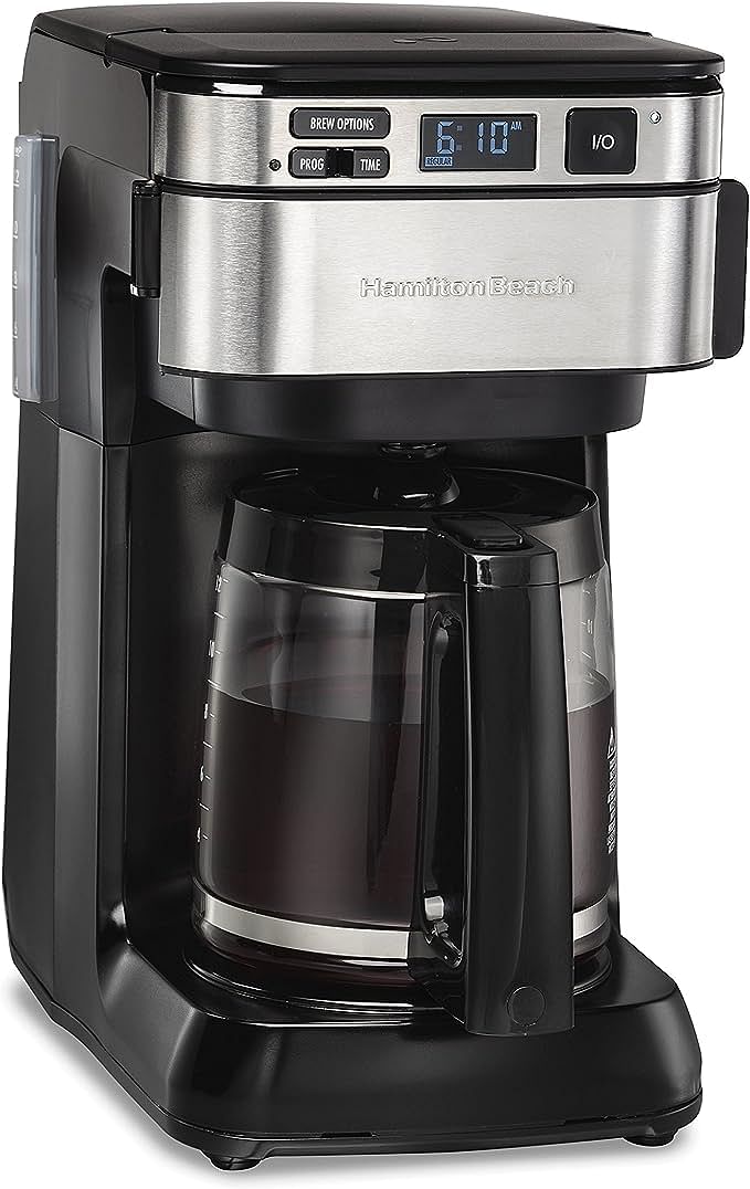 Hamilton Beach FrontFill 12 Cup Programmable Coffee Maker 1.7L Glass carafe 950W Wake up ready