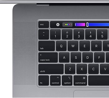 Apple MacBook Pro 2019 16,1 A2141, 16-inches Touch Bar, Core i7-9th Generation 2.6GHz, 16GB RAM 512GB SSD 1.5GB VRAM, 4GB AMD Radeon Pro 5300M, English/Arabic KB - Space Gray