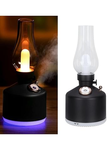 Vintage Lamp Humidifier, Cool Car Mist Humidifier USB Air Humidifier with LED Light, for Bedroom/Office