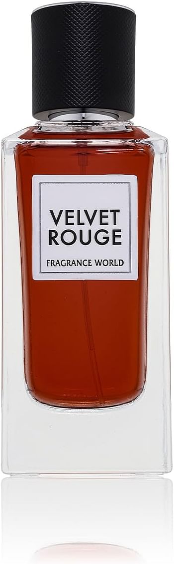 Fragrance World - Velvet Rouge - Eau de Parfum - Unisex Perfume, 100ml