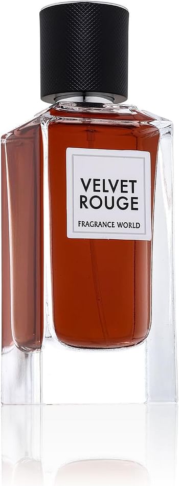 Fragrance World - Velvet Rouge - Eau de Parfum - Unisex Perfume, 100ml