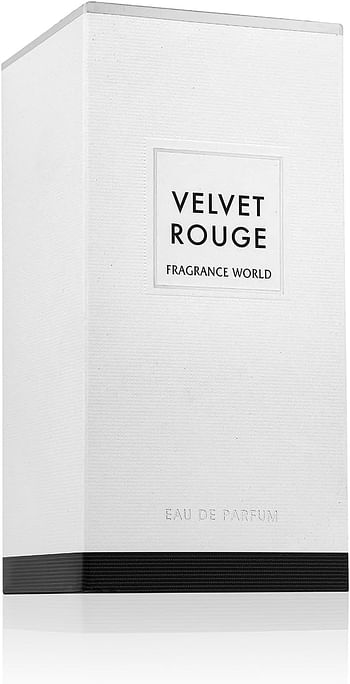 Fragrance World - Velvet Rouge - Eau de Parfum - Unisex Perfume, 100ml