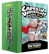 كتابThe Captain Underpants Colossal Color Collection (كابتن اندربانتس#1-5 مجموعة معبأة في صندوق) غلاف صلب – كتاب كبير, 3 سبتمبر 2019