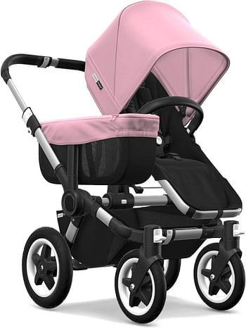 Bugaboo Donkey2 Sun Canopy, Soft Pink - Extendable Sun Shade For Full Weather Protection, Machine Washable