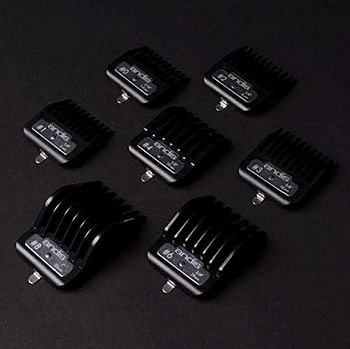 مجموعة أدوات قص شعر معدنية بريميوم من سلسلة أنديس ماستر، 7 قطع، أسود