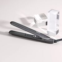 BaByliss Platinum Diamond Infused Hair Straightener / Smooth & Rapid Styling With 24mm Elongated Ceramic Plates / 10 Heat Settings Up to 235°C / Ionic Frizz Control & Auto Shut Off / ST259SDE / Grey