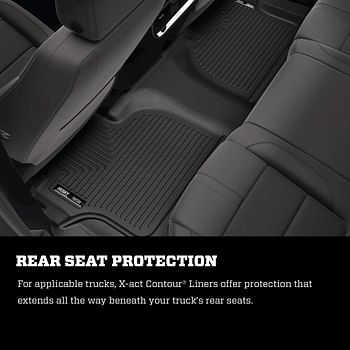 Husky Liners X-Act Contour Series | 2Nd Seat Floor Liner - Black | 55241 | Fits 2020-2022 Hyundai Palisade/Kia Telluride 1 Pcs