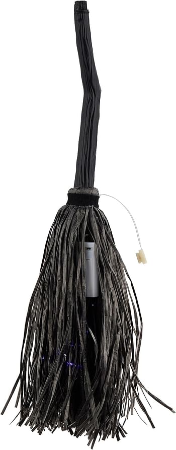 Party Magic Broom with Lights 100cm - Halloween