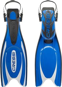 Cressi Adult Powerful Efficient Open Heel Scuba Diving Fins | Frog Plus: made in Italy