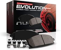 Power Stop Z23-1363 Front Z23 Evolution Sport Carbon Fiber Infused Ceramic Brake Pads with Hardware