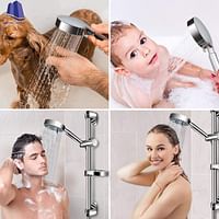Royal Apex Slide Bar Shower Kit Shower Head and Stainless Steel Slide Bars Shower Hose and Soap Dish - NSB-8002