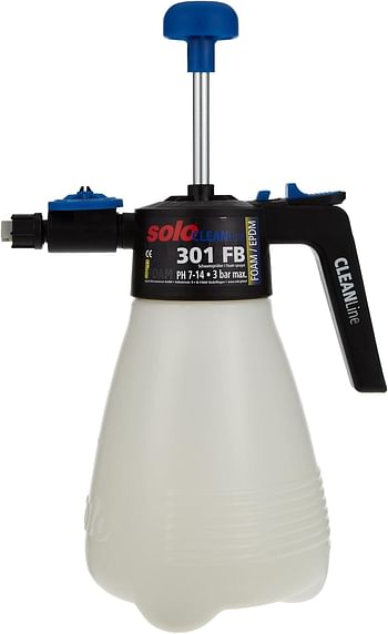 Solo 301-FB 1.25 Liter CLEANLine One-Hand Foaming Sprayer, EPDM Seals (PH 7-14) and O-Rings